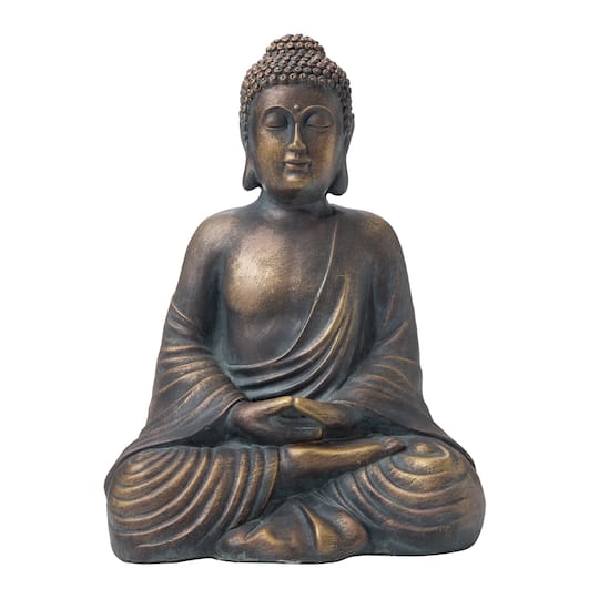 Glitzhome&#xAE; 19&#x22; Meditating Buddha Statue
